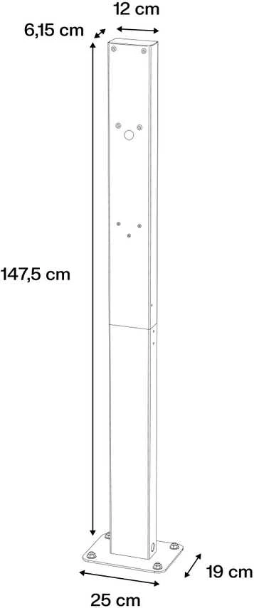Green Cell Žalias Cell Greencell HabuDen Post stovo tvirtinimo stulpelis HabuDen Wallbox elektromobilių įkrovimo stotelių