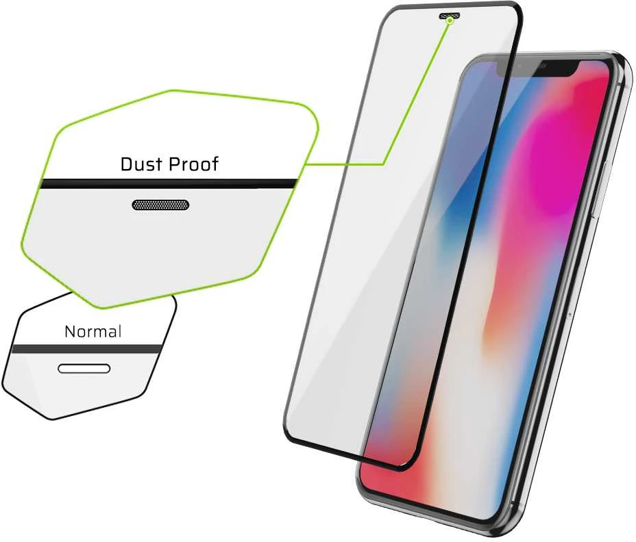 Green Cell Žalias Cell GC Clarity Dust Proof ekrano apsauga, skirta Apple iPhone 6 / 6S Plus - balta