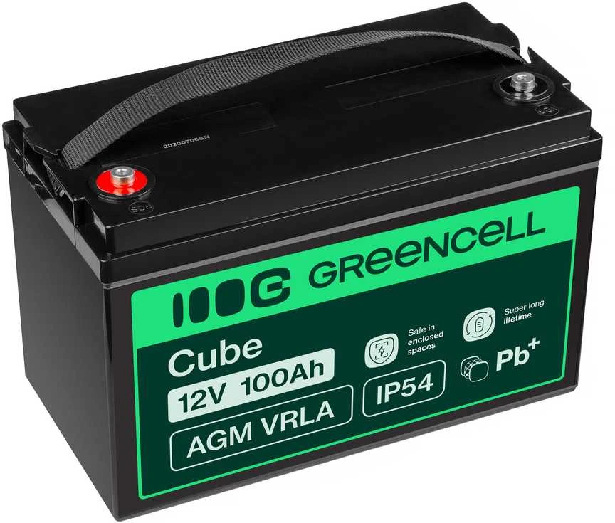 Green Cell Žalias Cell AGM Žalias Cell akumuliatorius 12V 100Ah