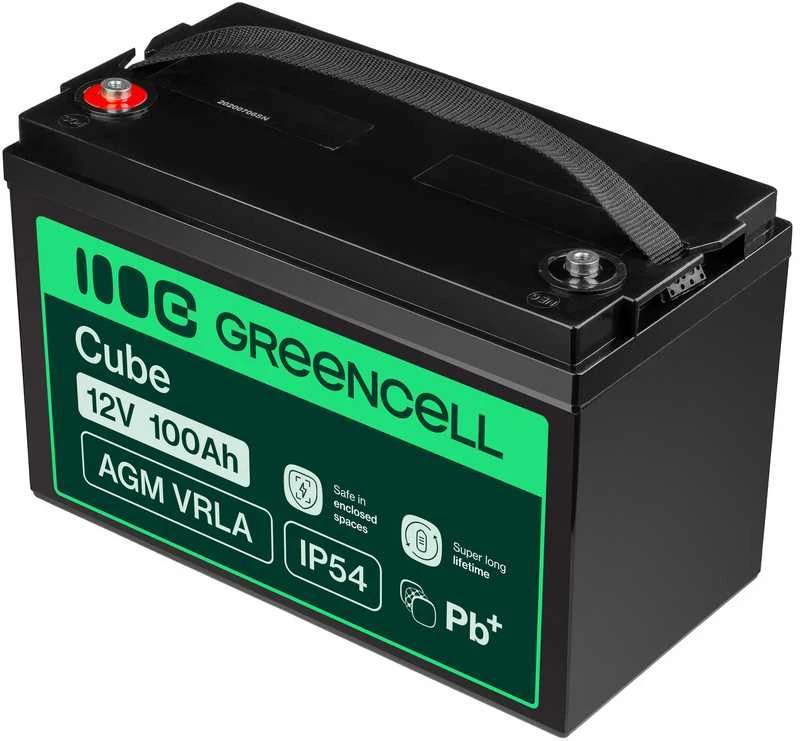 Green Cell Žalias Cell AGM Žalias Cell akumuliatorius 12V 100Ah