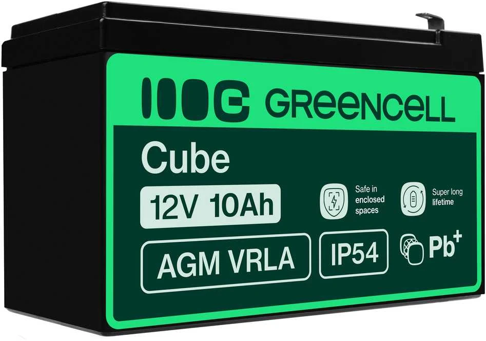 Green Cell Žalias Cell Žalias Cell AGM akumuliatorius 12V 10Ah