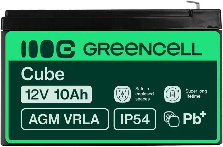 Green Cell Žalias Cell Žalias Cell AGM akumuliatorius 12V 10Ah