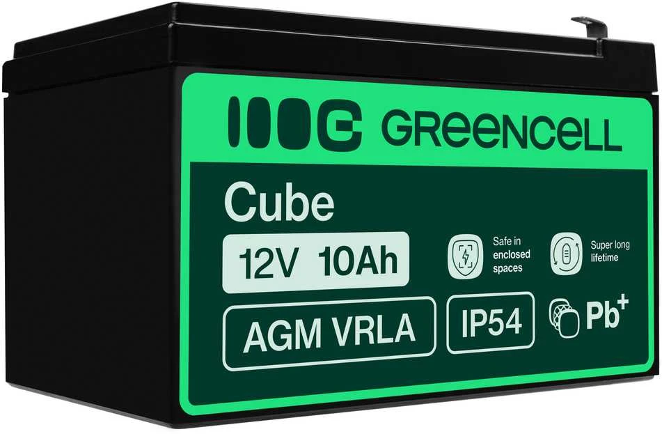 Green Cell Žalias Cell Žalias CELL Baterija AGM VRLA 12V 10Ah