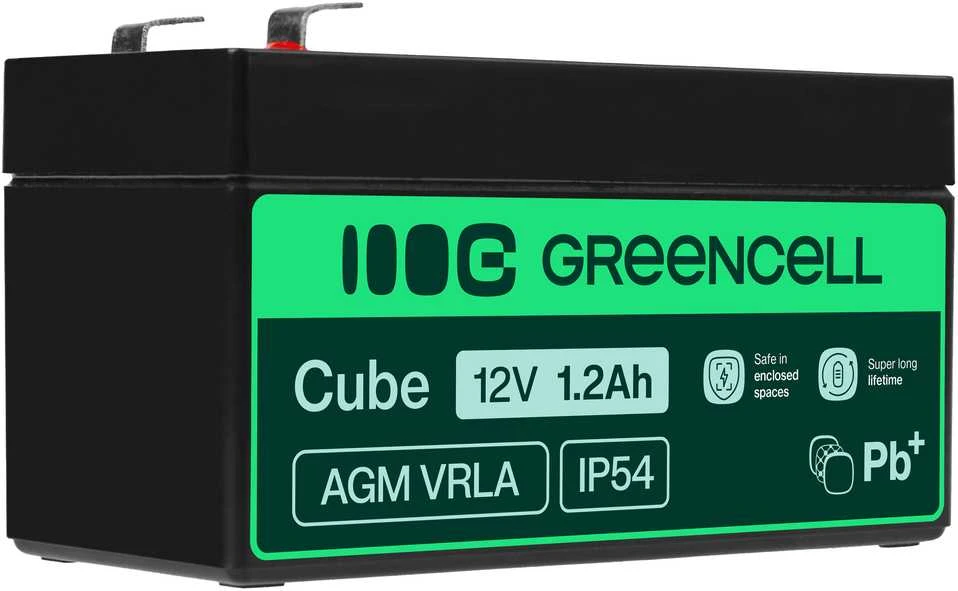 Green Cell Žalias Cell Žalias CELL Baterija AGM 12V 1.2 Ah