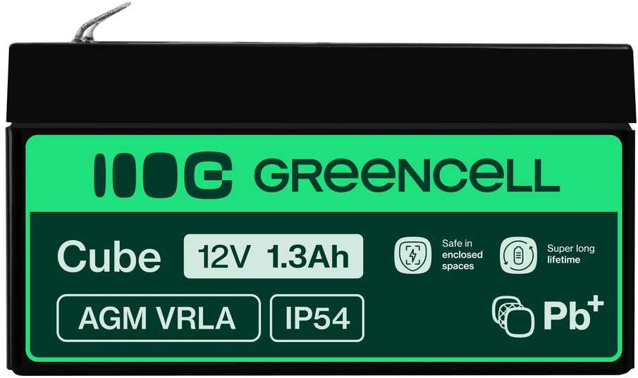 Green Cell Žalias Cell Žalias Cell AGM VRLA akumuliatorius 12V 1.3Ah