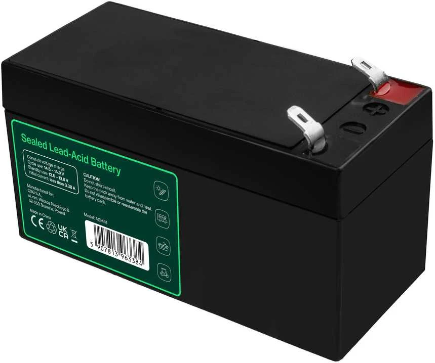 Green Cell Žalias Cell Žalias Cell AGM VRLA akumuliatorius 12V 1.3Ah