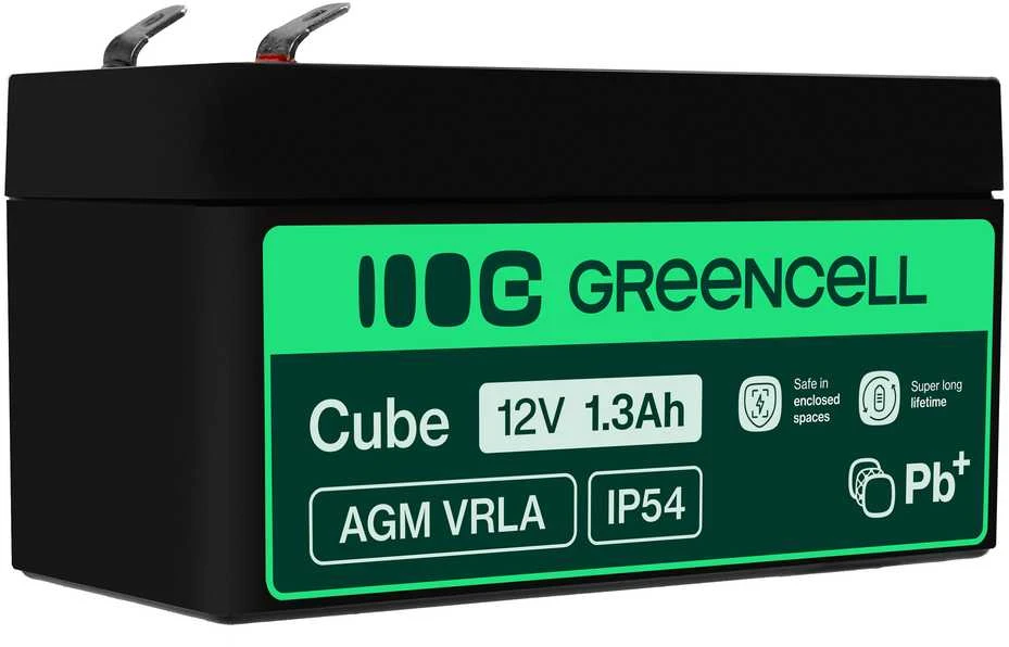 Green Cell Žalias Cell Žalias Cell AGM VRLA akumuliatorius 12V 1.3Ah