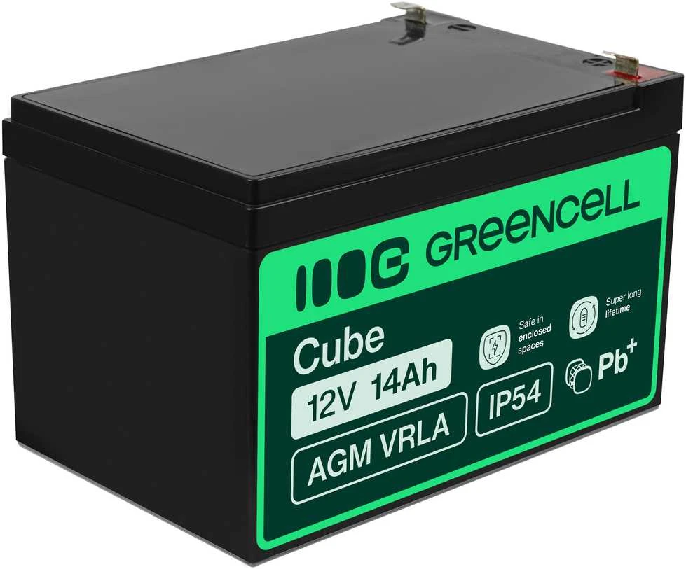 Green Cell Žalias Cell® AGM 12V 14Ah VRLA akumuliatoriaus (AGM08)