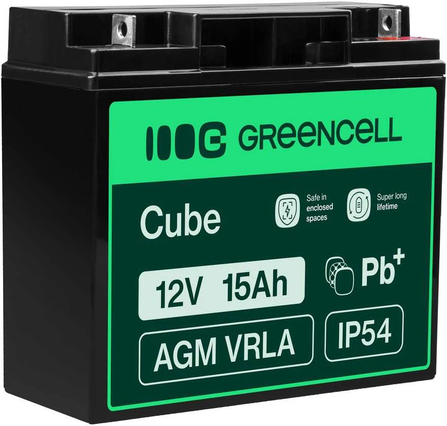 Green Cell Žalias Cell Žalias Cell akumuliatorius AGM 12V 15Ah