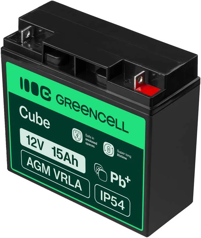 Green Cell Žalias Cell Žalias Cell akumuliatorius AGM 12V 15Ah