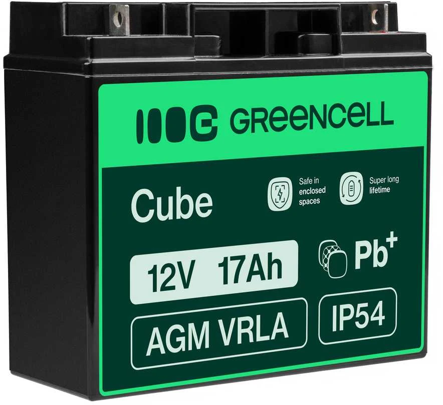 Green Cell Žalias Cell AGM VRLA Žalias Cell akumuliatorius 12V 17Ah