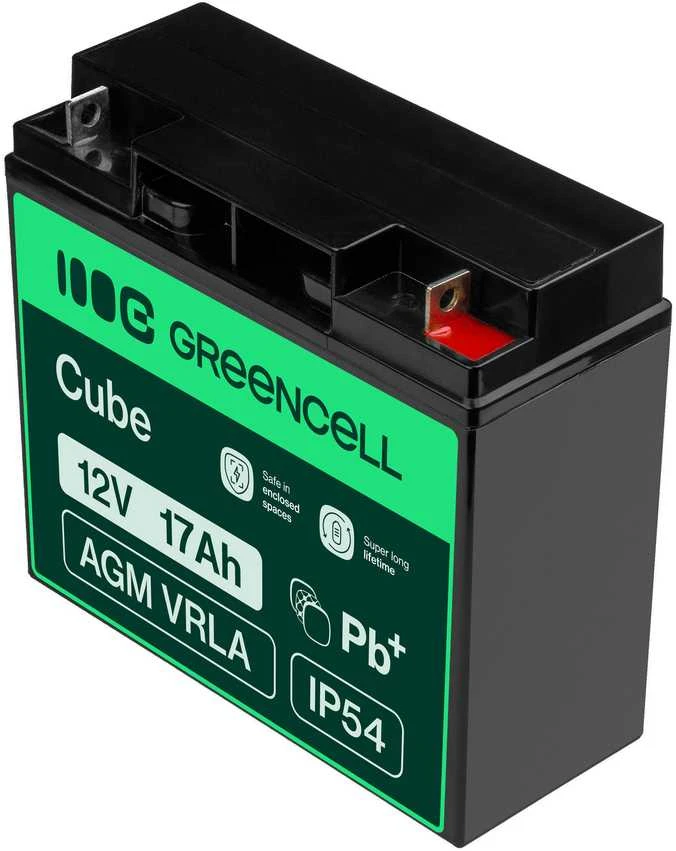Green Cell Žalias Cell AGM VRLA Žalias Cell akumuliatorius 12V 17Ah