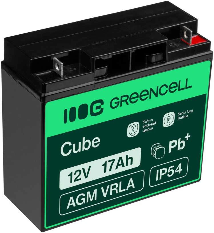 Green Cell Žalias Cell AGM VRLA Žalias Cell akumuliatorius 12V 17Ah