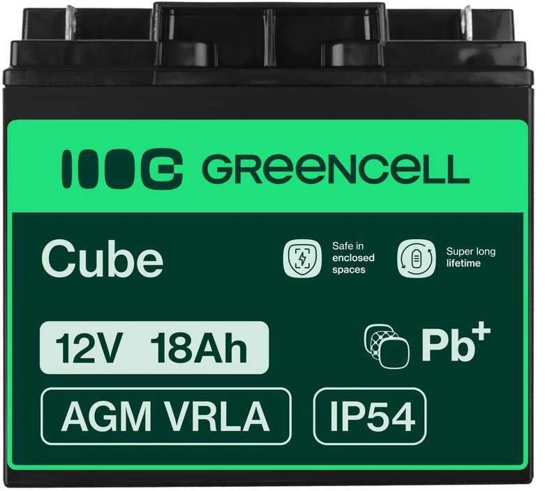 Žalias Cell Žalias CELL Baterija AGM 12V18AH