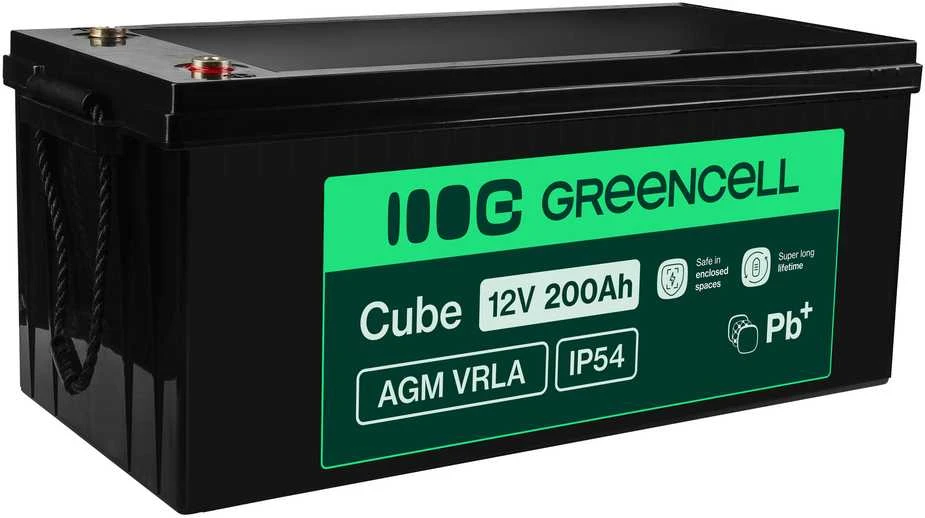 Green Cell Žalias Cell AGM akumuliatorius Švino rūgštis 12V 200Ah