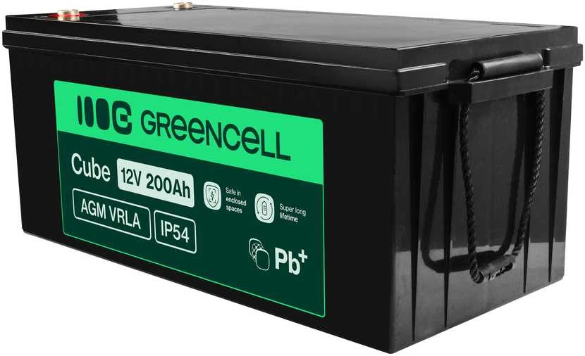 Green Cell Žalias Cell AGM akumuliatorius Švino rūgštis 12V 200Ah