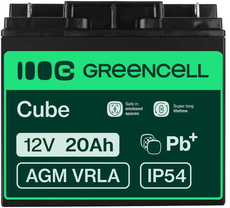 Green Cell Žalias Cell Žalias CELL Baterija AGM 12V20AH