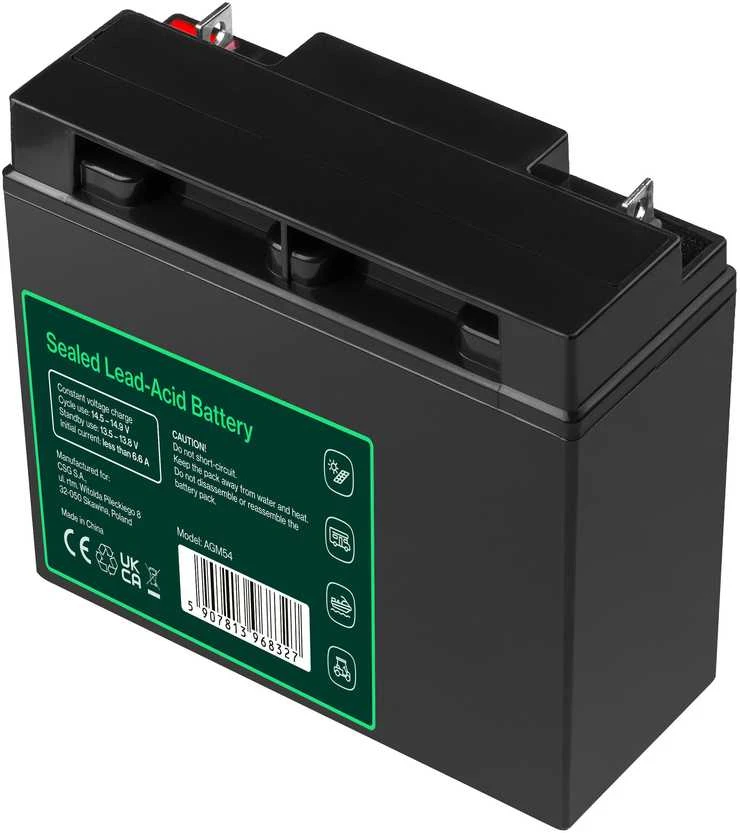 Green Cell Žalias Cell GreenCell® AGM 12V 22Ah VRLA Baterija Gel gilaus dviračio motorolerio vejapjovės valčių barža vejapjovė traktoriaus žvejybos valtis