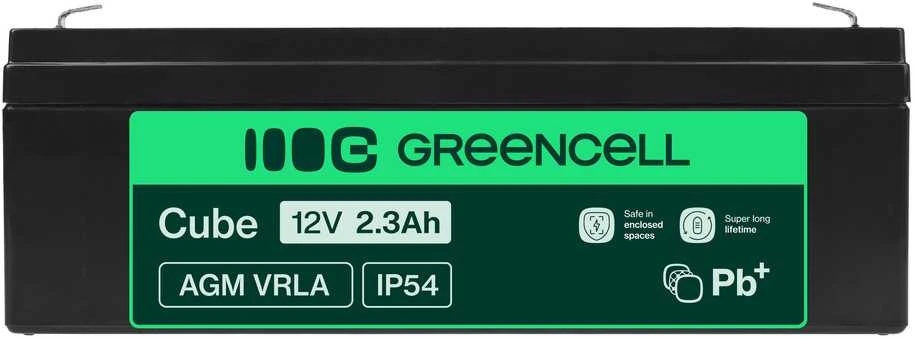 Green Cell Žalias Cell Žalias CELL Baterija AGM 12V 2,3 Ah