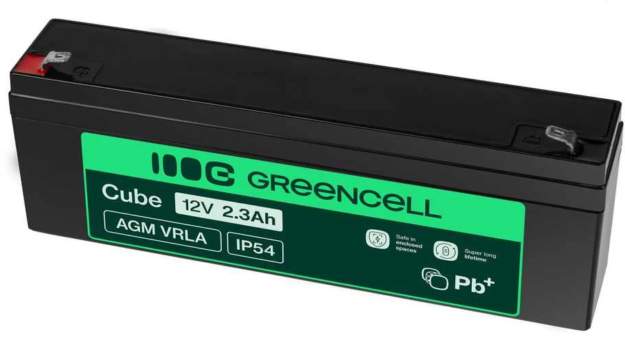 Green Cell Žalias Cell Žalias CELL Baterija AGM 12V 2,3 Ah