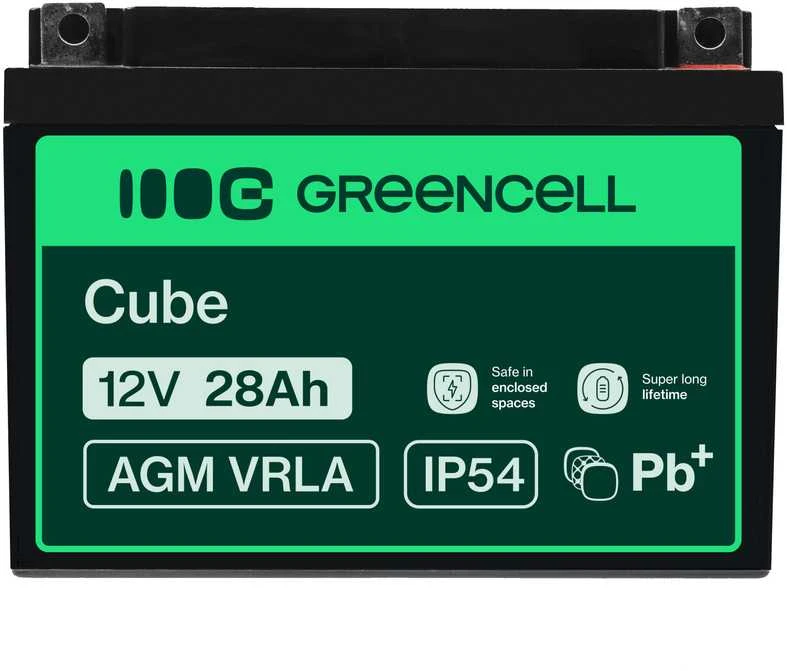 Green Cell Žalias Cell Žalias Cell ® akumuliatorius AGM VRLA 12V 26Ah