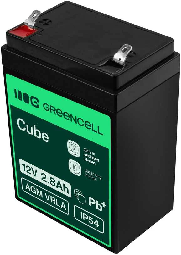 Green Cell Žalias Cell Žalias Cell AGM VRLA akumuliatorius 12V 2.8Ah