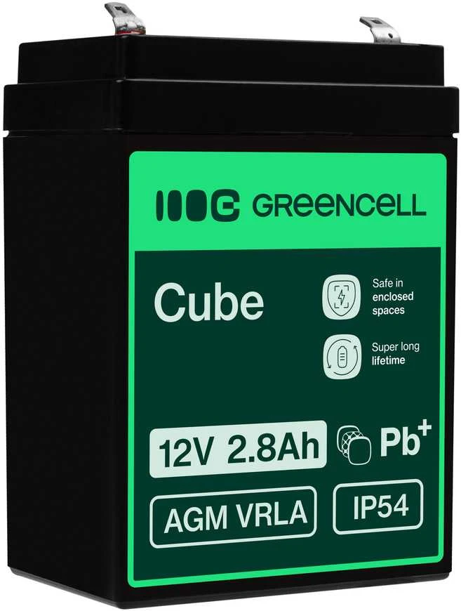 Green Cell Žalias Cell Žalias Cell AGM VRLA akumuliatorius 12V 2.8Ah