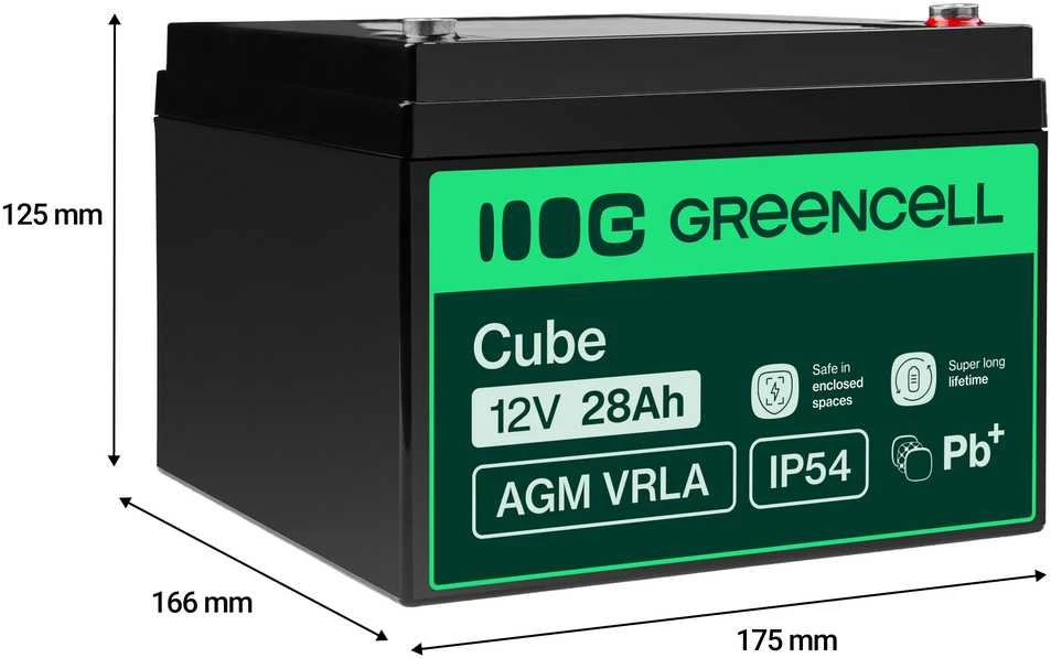 Green Cell Žalias Cell AGM GEL Batterie 6V 1.2Ah Blei Akku Žalias Cell, skirtas Alarmsysteme und Spielzeug