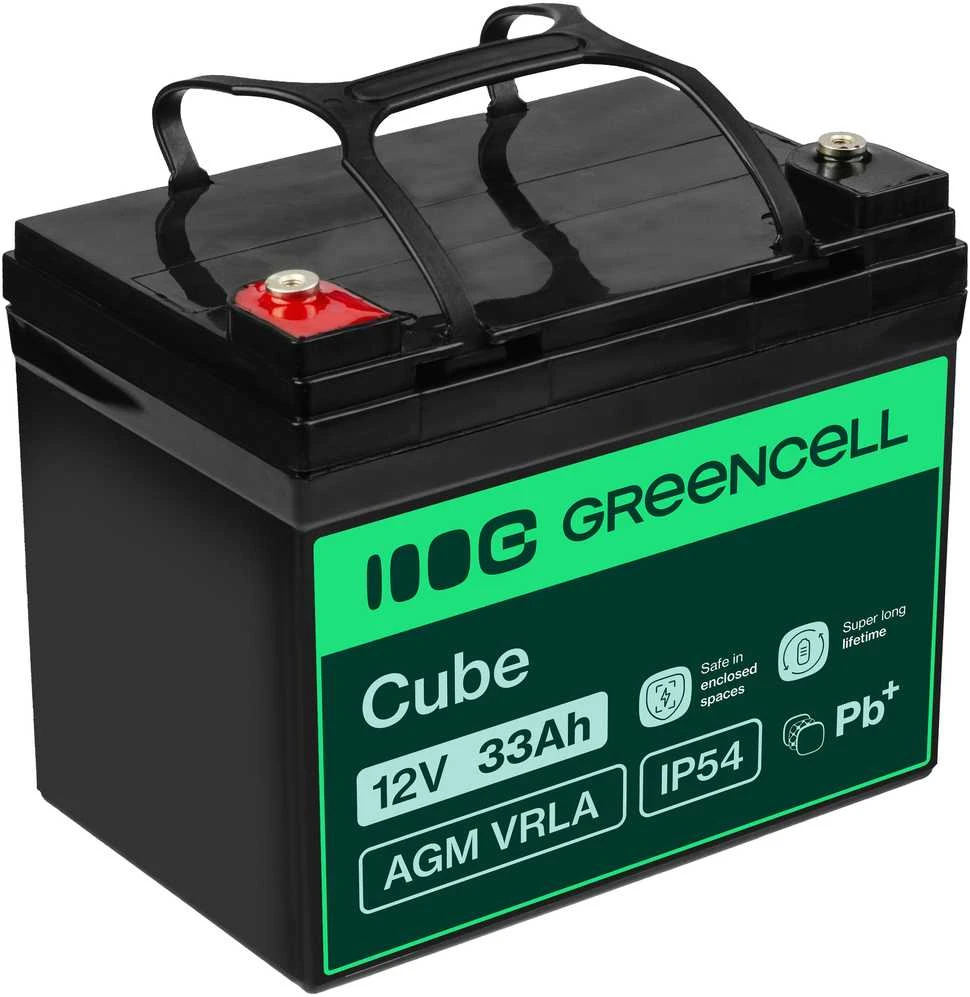 Green Cell Žalias Cell Žalias CELL Baterija AGM 12V 33 Ah