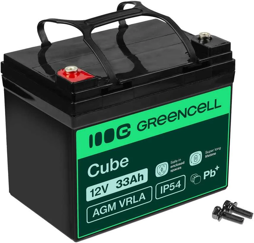 Green Cell Žalias Cell Žalias CELL Baterija AGM 12V 33 Ah