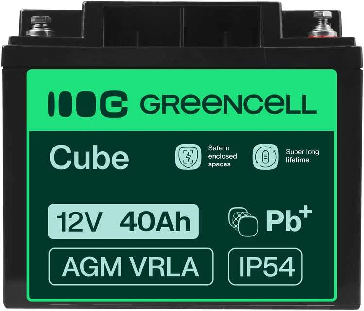 Akumuliatorius Green Cell AGM VRLA 12V 40Ah