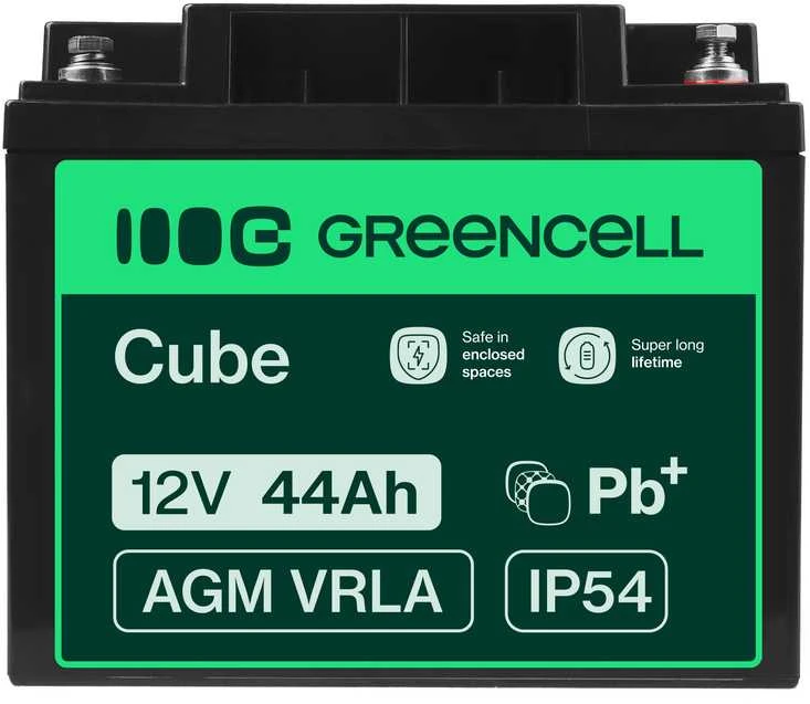 Green Cell Žalias Cell Žalias Cell AGM akumuliatorius 12V 44Ah
