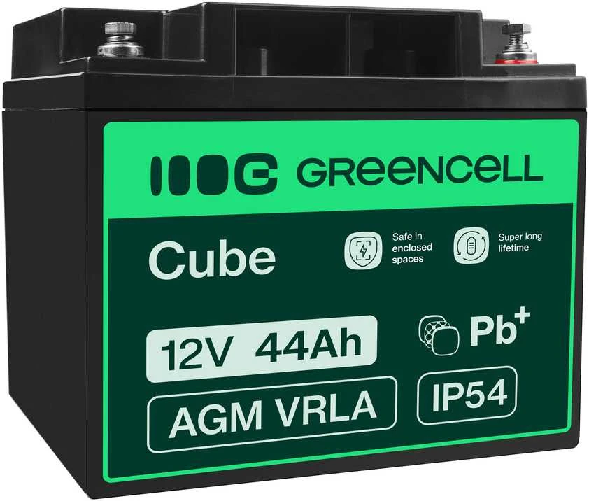 Green Cell Žalias Cell Žalias Cell AGM akumuliatorius 12V 44Ah