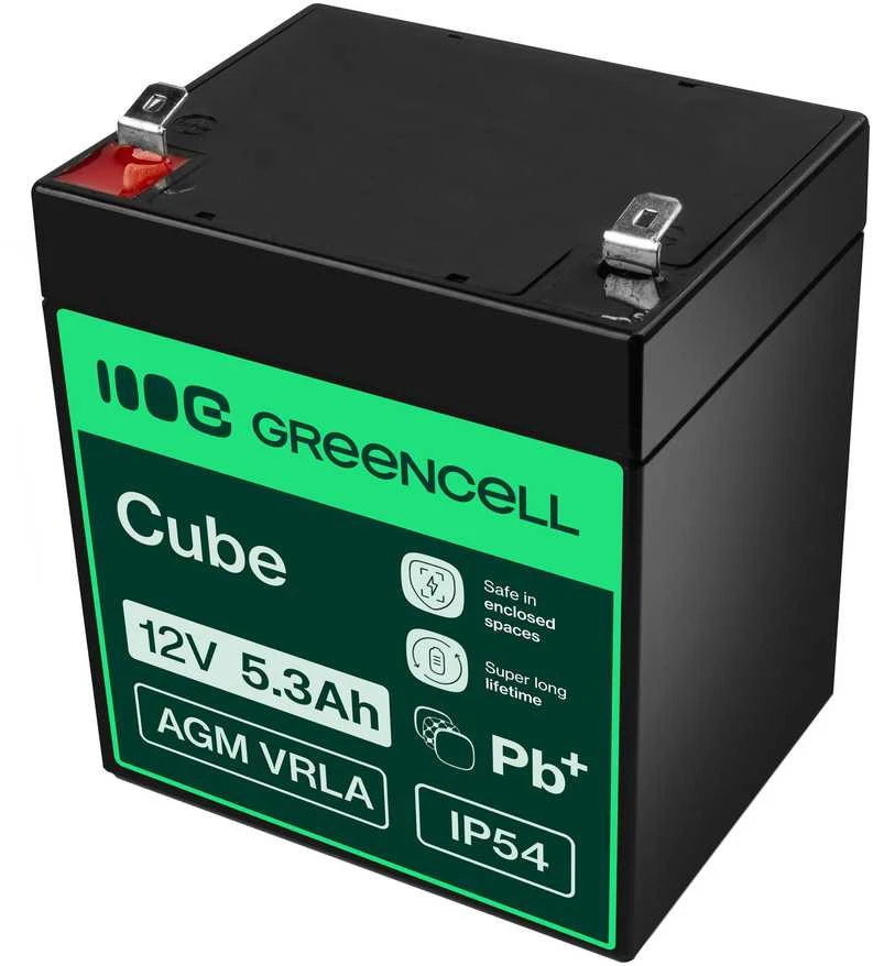 Green Cell Žalias Cell GREENCELL baterija AGM VRLA 12V 5.3Ah