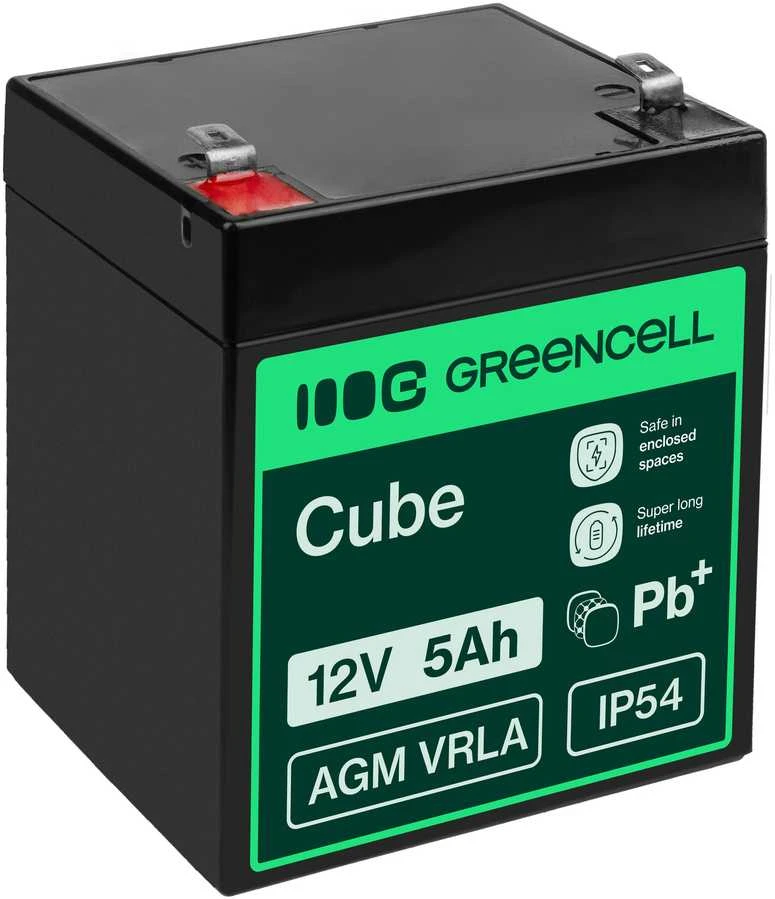 Green Cell Žalias Cell GREENCELL Baterija AGM 12V 5Ah