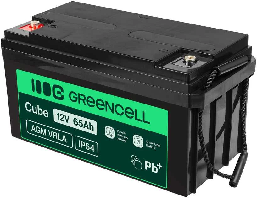 Green Cell Žalias Cell Akumuliatorius AGM VRLA Žalias Cell 12V 65Ah