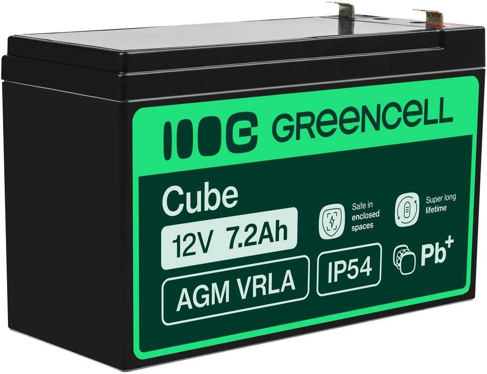 Green Cell Žalias Cell Žalias CELL Baterija AGM 12V7.2AH