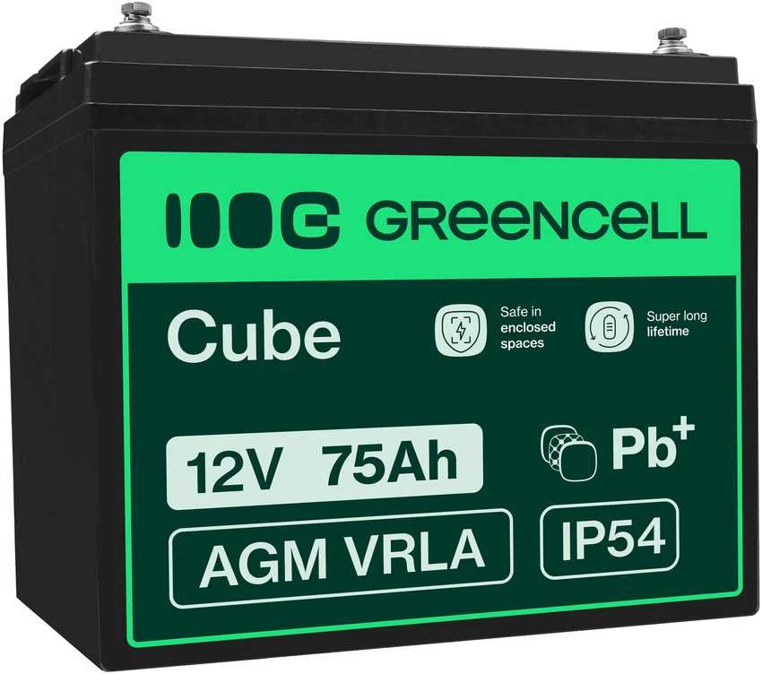 Žalias Cell Žalias Cell AGM akumuliatorius 12V 75Ah