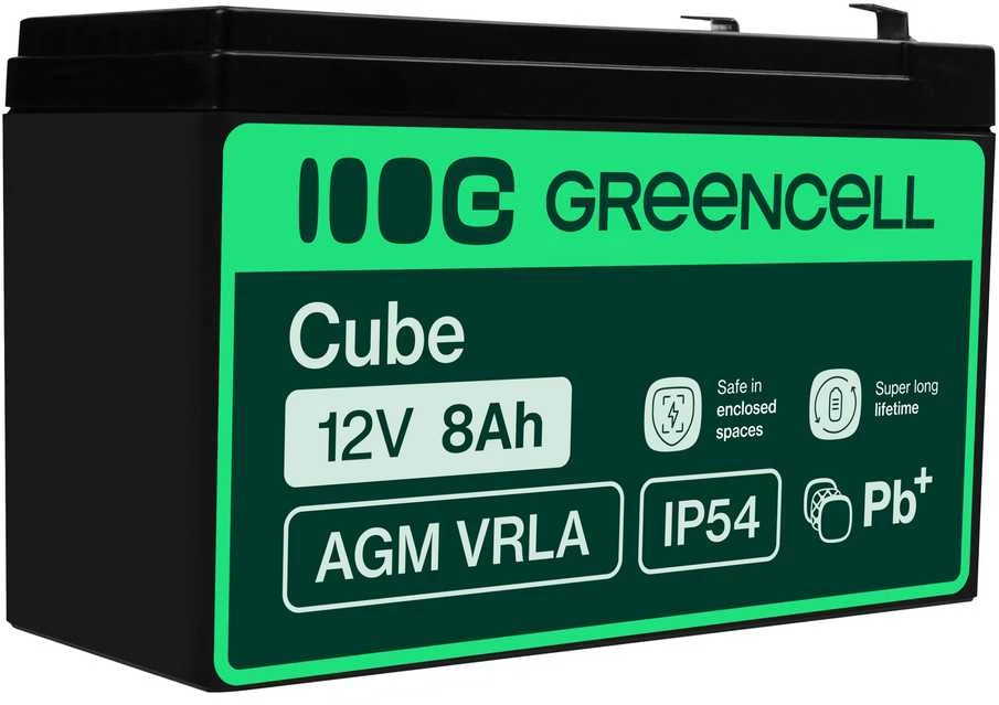 Green Cell® AGM 12V 8Ah VRLA akumuliatorius (AGM46)