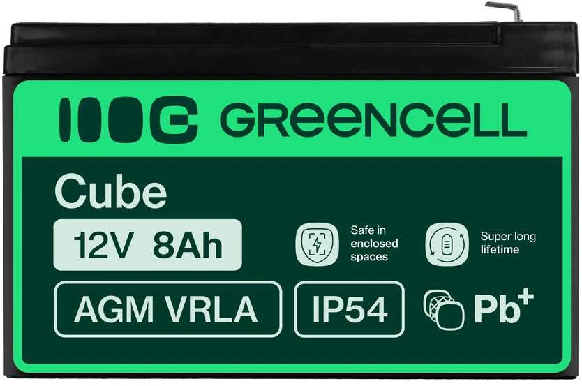 Green Cell® AGM 12V 8Ah VRLA akumuliatorius (AGM46)