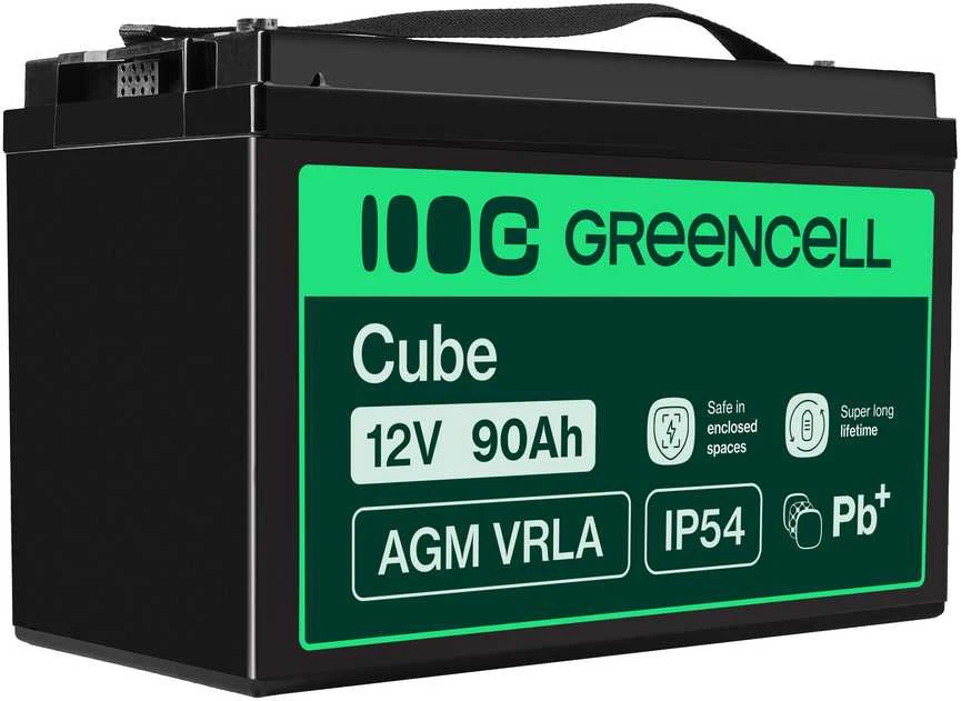 Green Cell Žalias Cell AGM Žalias Cell akumuliatorius 12V 90Ah