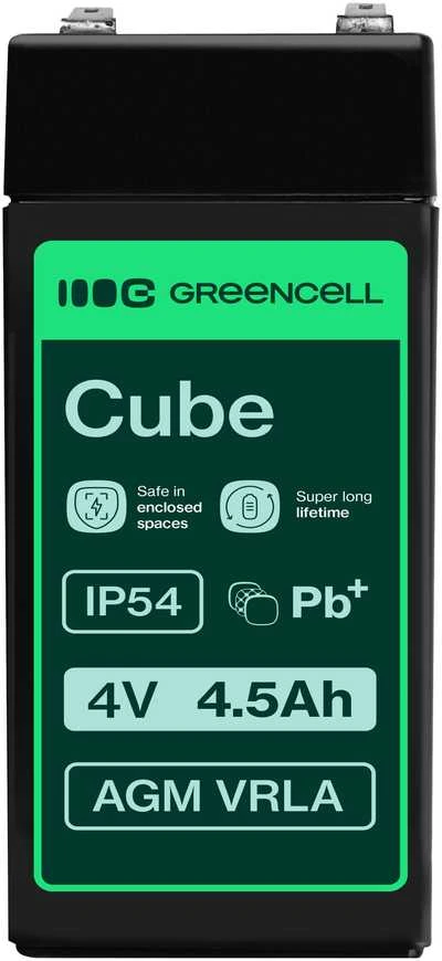 Green Cell Žalias Cell GREENCELL baterija AGM VRLA 4V 4.5Ah