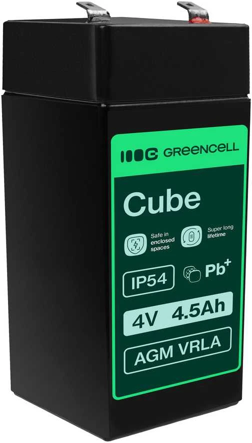 Green Cell Žalias Cell GREENCELL baterija AGM VRLA 4V 4.5Ah