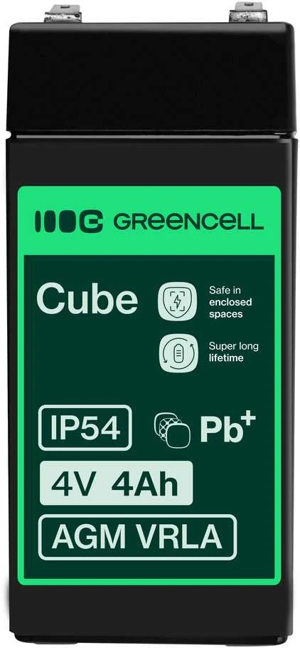 Green Cell Žalias Cell Žalias Cell AGM VRLA akumuliatorius 4V 4.5Ah