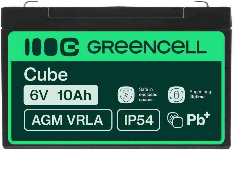 Green Cell Žalias Cell Žalias CELL Akumuliatorius AGM 6V 10 Ah