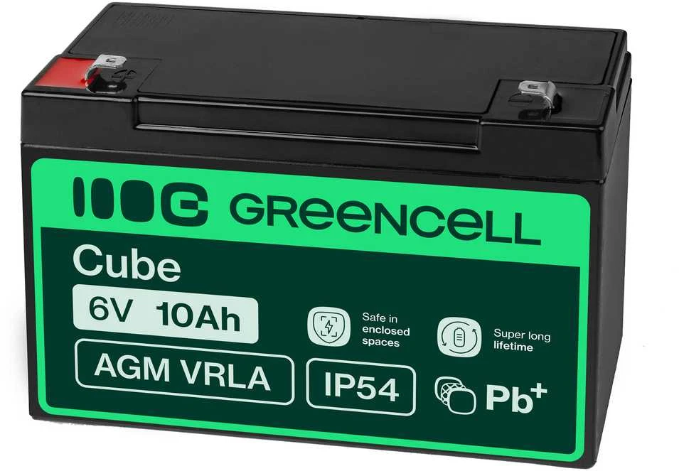 Green Cell Žalias Cell Žalias CELL Akumuliatorius AGM 6V 10 Ah