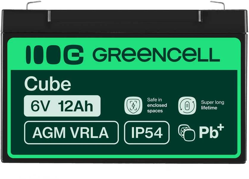 Žalias Cell Žalias CELL Baterija AGM 6V12AH