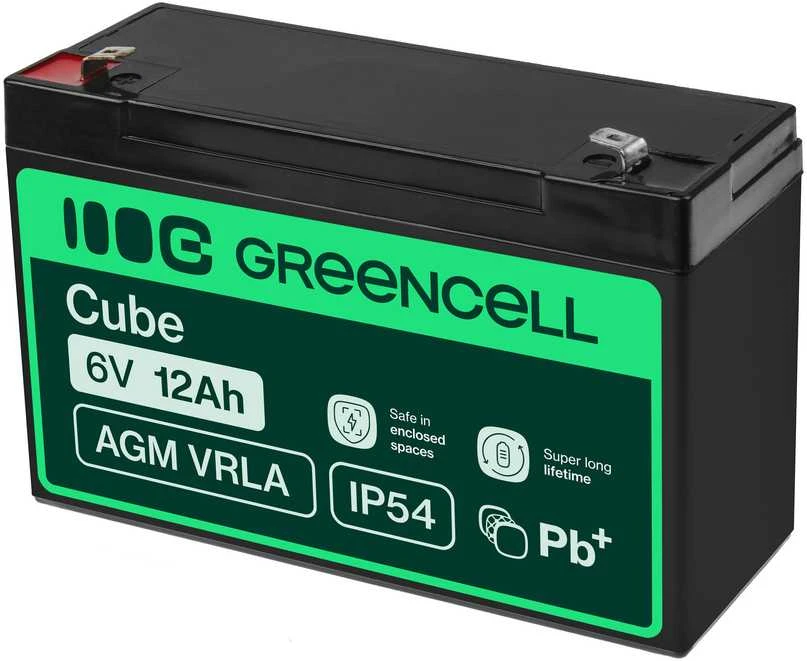 Žalias Cell Žalias CELL Baterija AGM 6V12AH