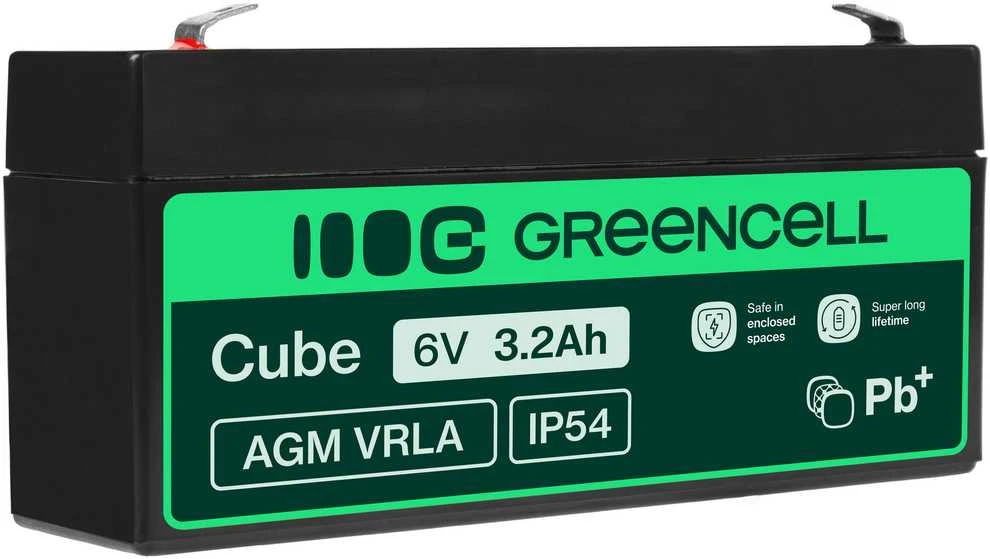 Žalias Cell Žalias CELL Baterija AGM 6V 3,2 Ah