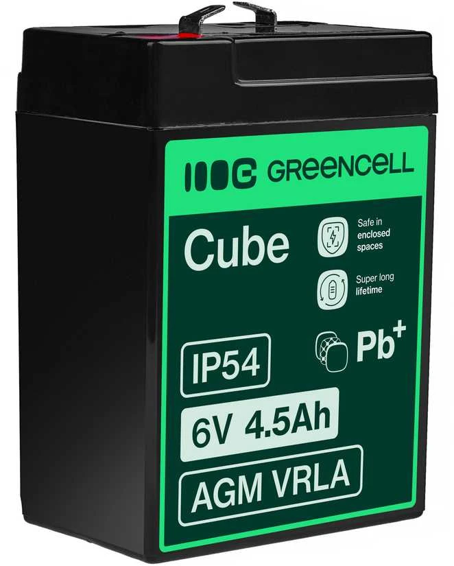 Green Cell Žalias Cell Žalias CELL Baterija AGM 6V4.5AH